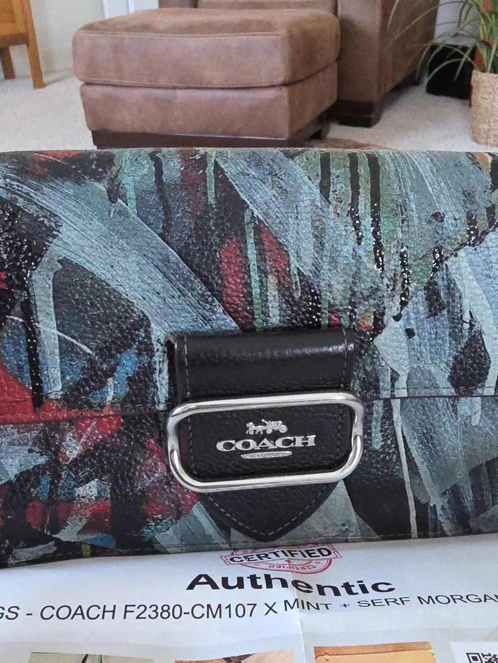 Fantastic Rare Coach X Mint + Serf Morgan Crossbody Bag 🖤🩶❤️🎁